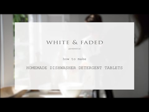 White & Faded Tutorial Dishwasher Tablets