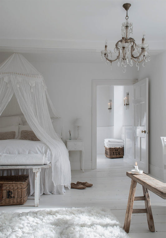 Tips to make your bedroom feel more like a luxurious hotel room - White & Faded