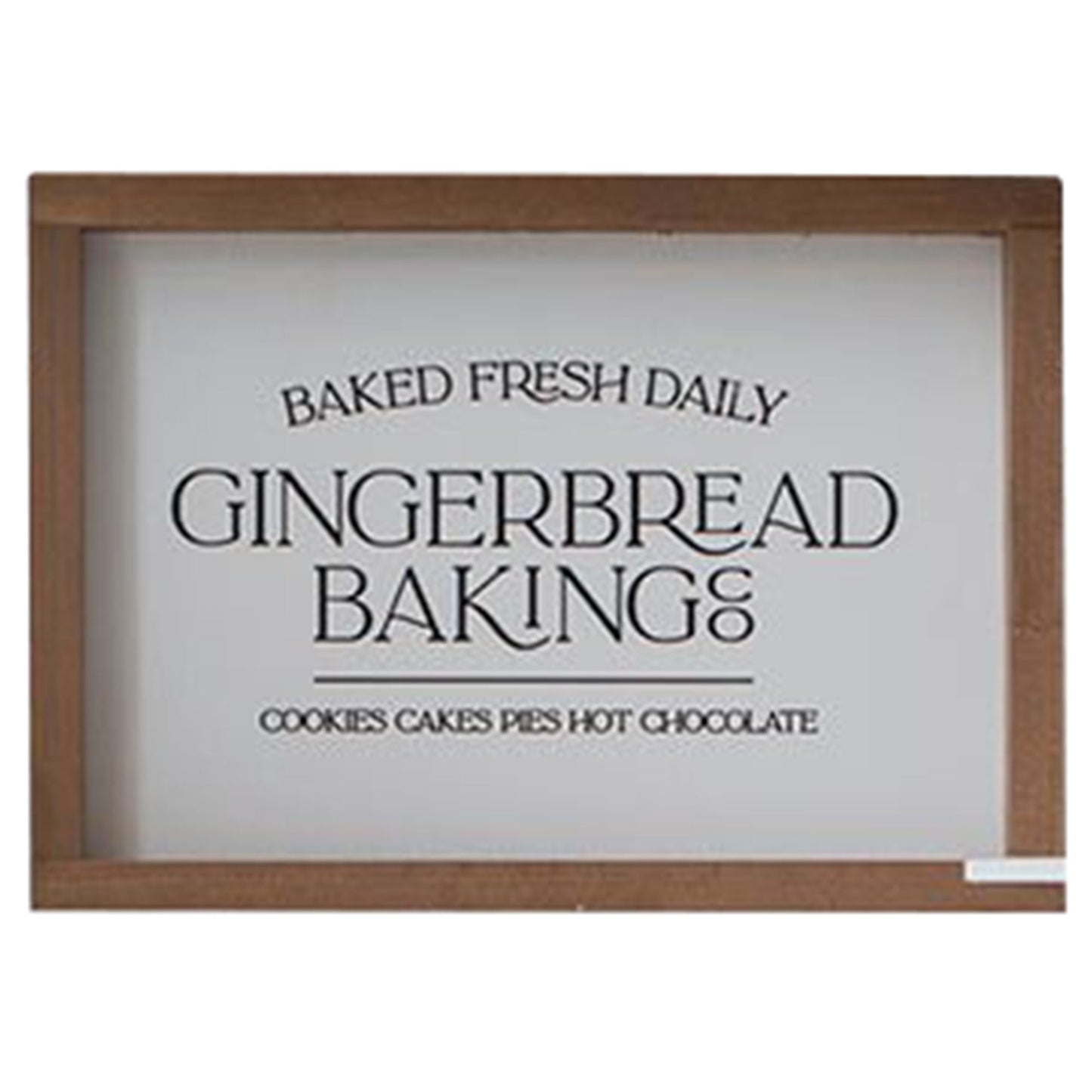 Gingerbread Baking Co. Wall Decoration - White & Faded
